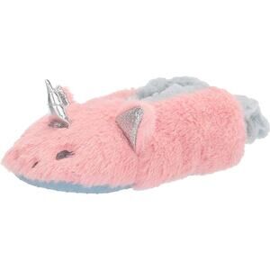 NWT MUK LUKS Child Girl's XL 3-4 Zoo Friends Slipper Pink Unicorn Sock NEW